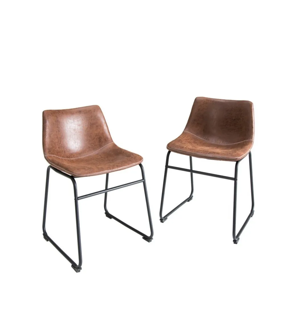 Krzesło Django Vintage brązowe*Invicta Interior - przedsprzedaż New