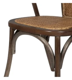 Krzesło DUROS czekoladowe ratan drewno buk*Zona-Design Online