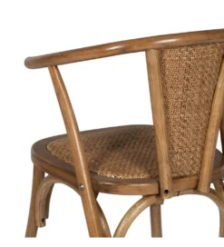 Krzesło DUROS miodowy brąz ratan drewno buk*Zona-Design New