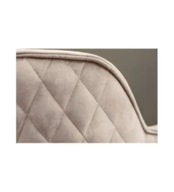 Krzesło Edmonton obrotowe 180 stopni greige velvet*Invicta Interior Sale