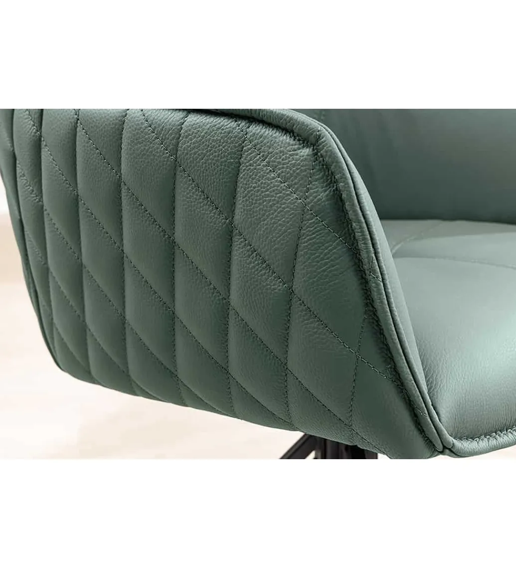Krzesło Edmonton obrotowe 180 stopni Zielone outlet*Invicta Interior Discount