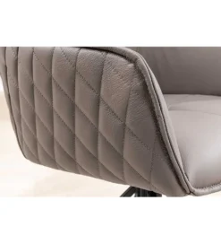 Krzesło Edmonton obrotowe 180 stopni Taupe*Invicta Interior Outlet
