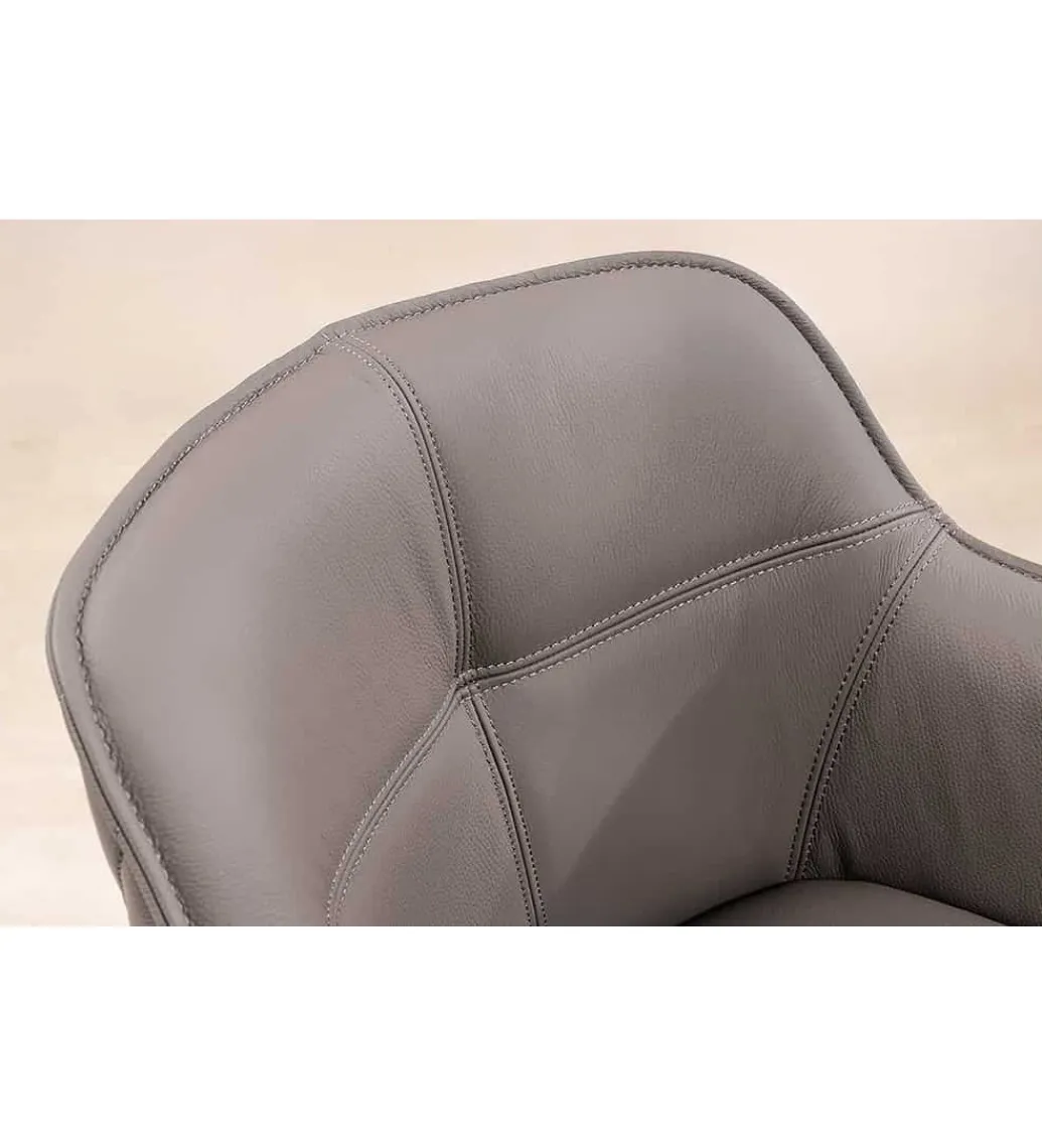Krzesło Edmonton obrotowe 180 stopni Taupe*Invicta Interior Outlet