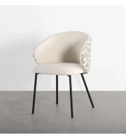Krzesło ESTAMPADO 74 cm biało beżowe*Zona-Design Clearance