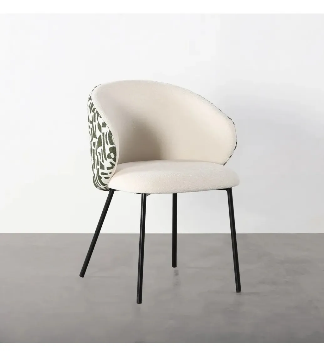 Krzesło ESTAMPADO 74 cm biało szare*Zona-Design Online