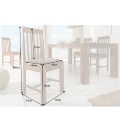 Krzesło Finice Newark Makassar drewno sheesham*Invicta Interior - przedsprzedaż New