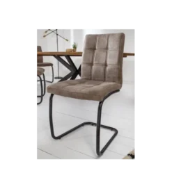 Krzesło GASPAR vintage szarobrązowe*Invicta Interior Best
