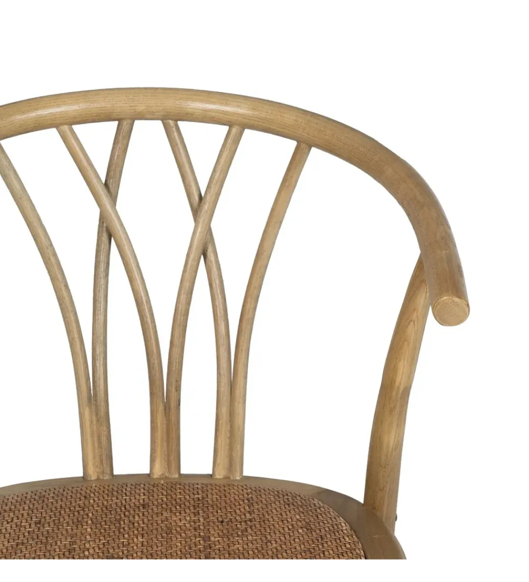 Krzesło GEKORI brązowe ratan drewno buk*Zona-Design Best