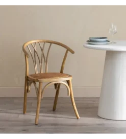 Krzesło GEKORI brązowe ratan drewno buk*Zona-Design Best