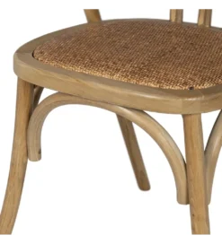 Krzesło GEKORI brązowe ratan drewno buk*Zona-Design Best