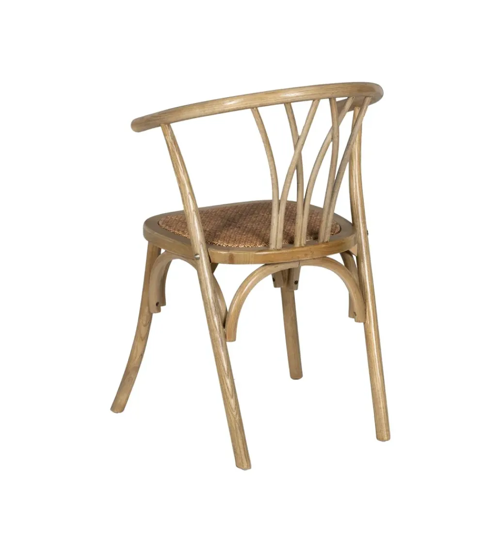 Krzesło GEKORI brązowe ratan drewno buk*Zona-Design Best