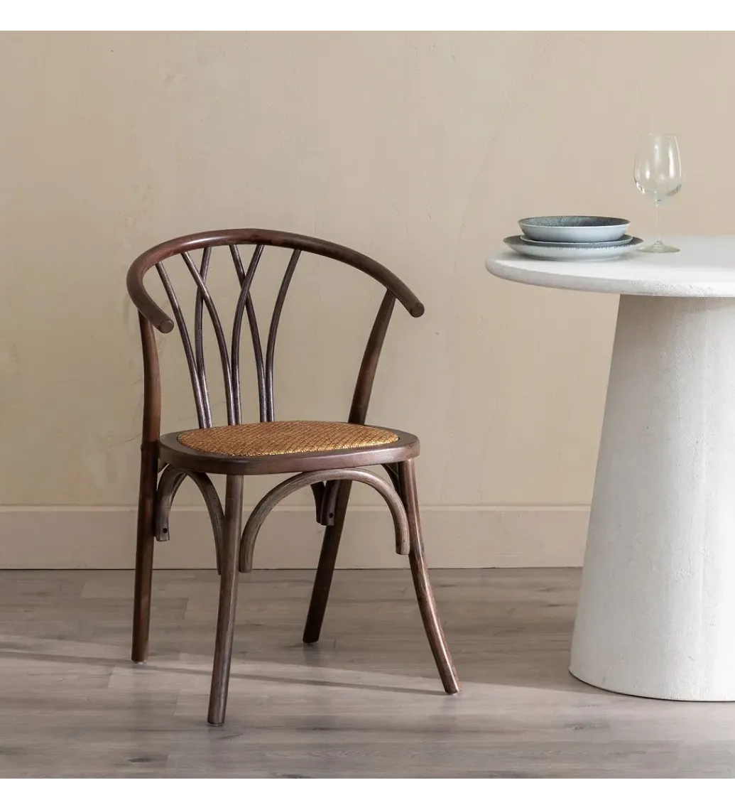 Krzesło GEKORI czekoladowe ratan drewno buk*Zona-Design Discount