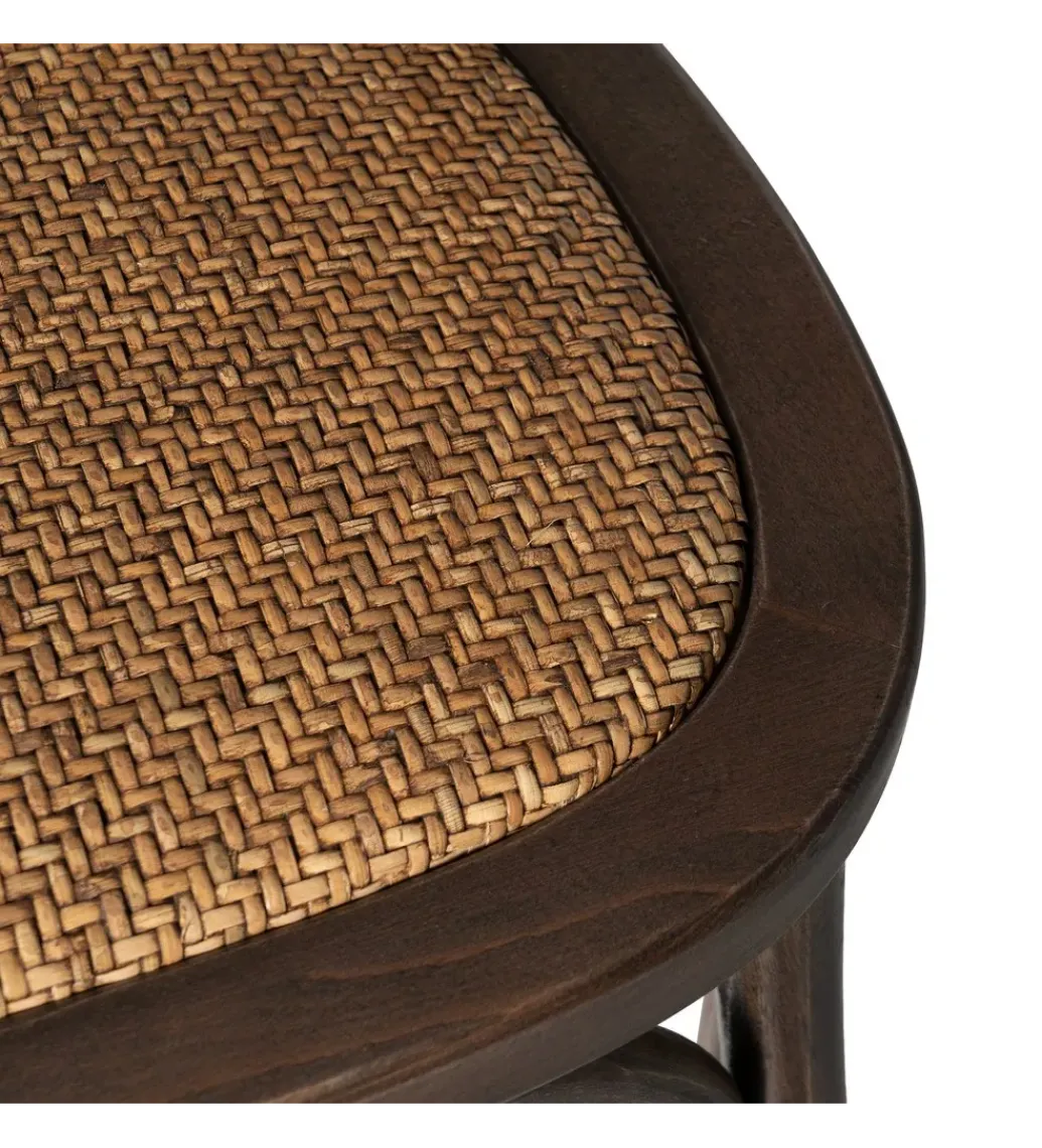Krzesło GEKORI czekoladowe ratan drewno buk*Zona-Design Discount