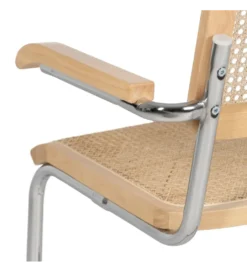Krzesło GIVM z podłokietnikami naturalne ratan drewno kauczuk*Zona-Design Discount