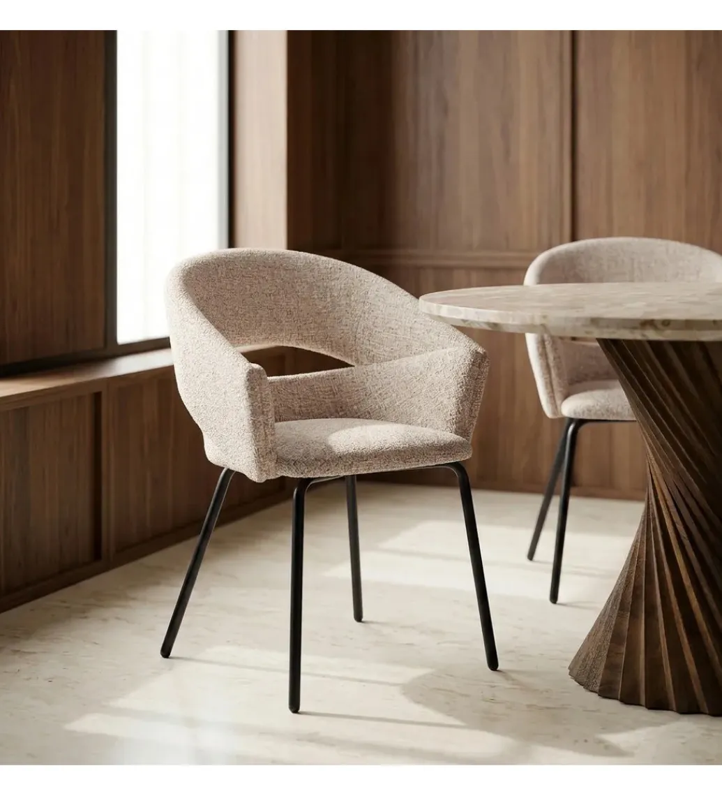 Krzesło HANAREO 82 cm beżowe*Zona-Design
