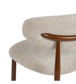 Krzesło HYUN tapicerowane brązowe*Zona-Design Best