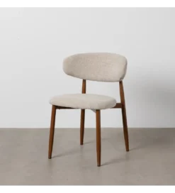 Krzesło HYUN tapicerowane brązowe*Zona-Design Best