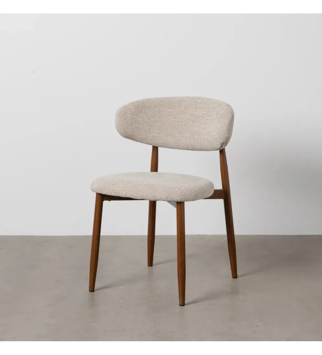 Krzesło HYUN tapicerowane brązowe*Zona-Design Best