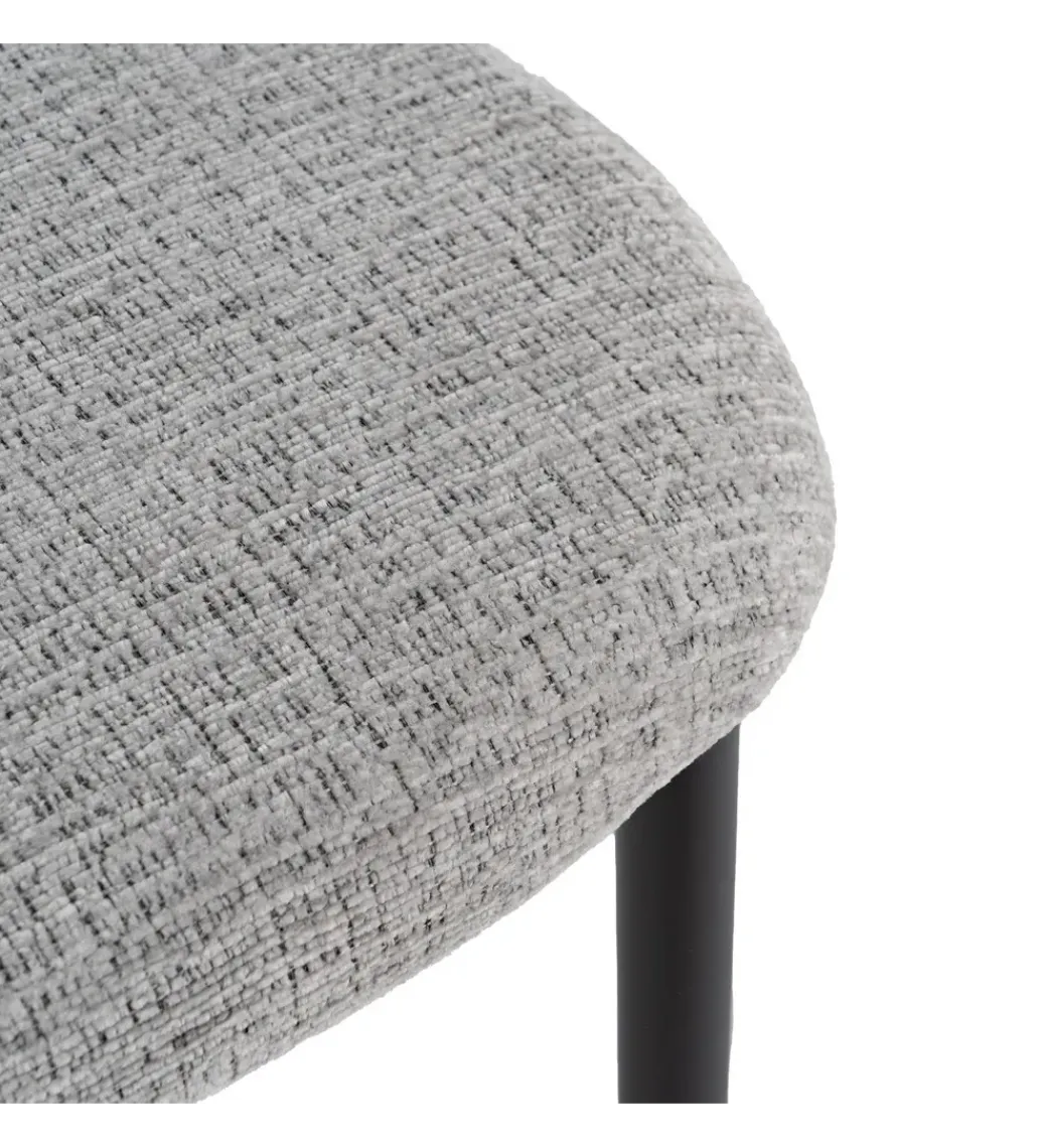 Krzesło HYUN tapicerowane czarne*Zona-Design New