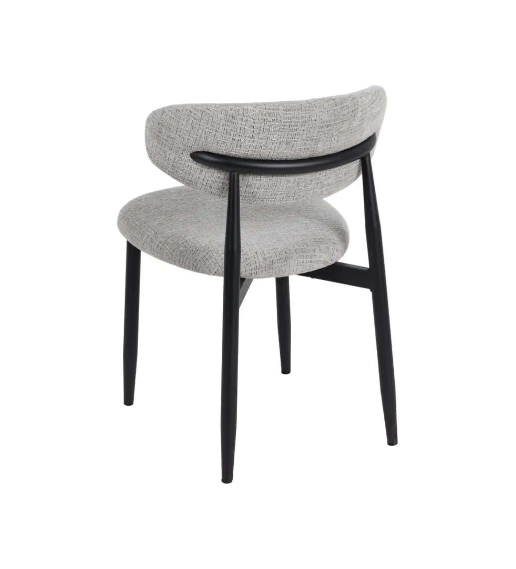 Krzesło HYUN tapicerowane czarne*Zona-Design New