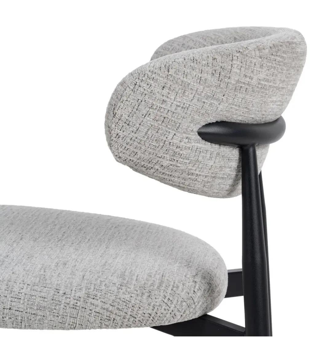Krzesło HYUN tapicerowane czarne*Zona-Design New