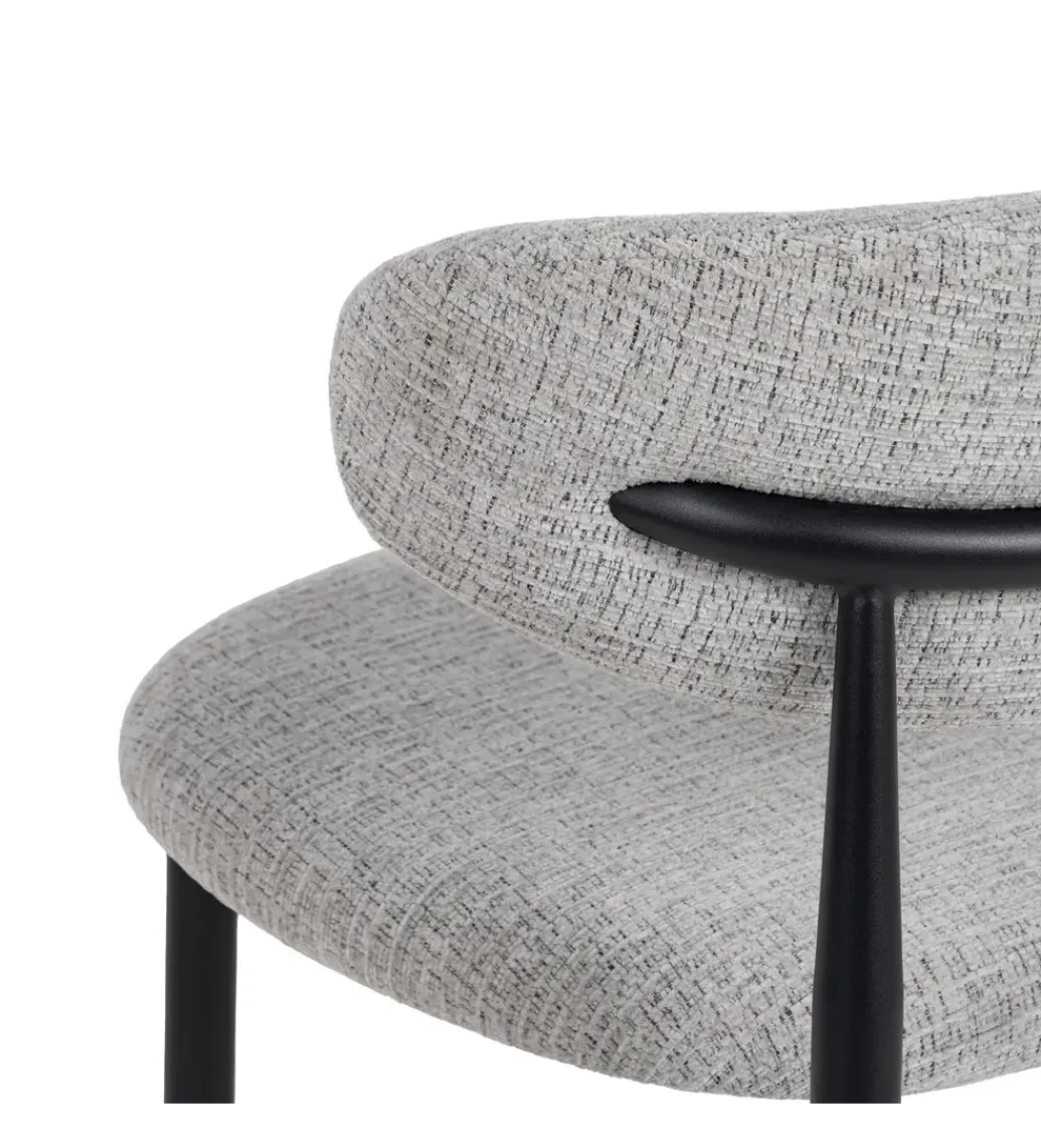 Krzesło HYUN tapicerowane czarne*Zona-Design New