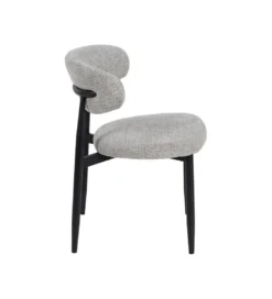 Krzesło HYUN tapicerowane czarne*Zona-Design New