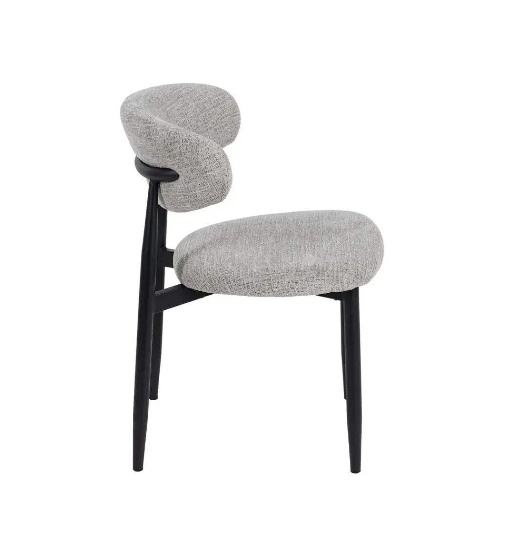 Krzesło HYUN tapicerowane czarne*Zona-Design New