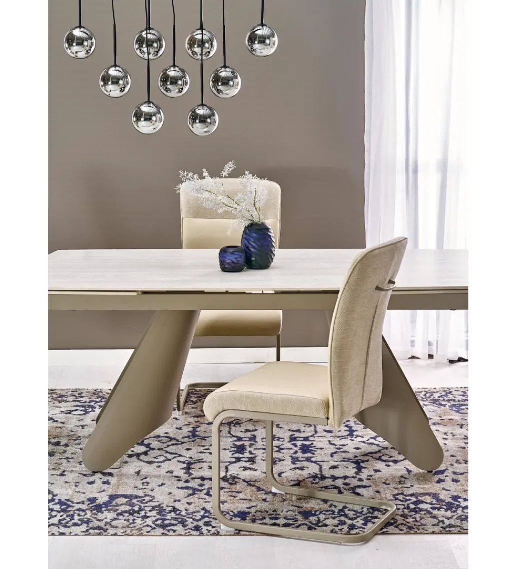 Krzesło K584 100 cm beżowe kaszmirowe*Halmar Outlet