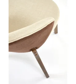 Krzesło K583 81 cm beżowe orzechowe*Halmar Hot