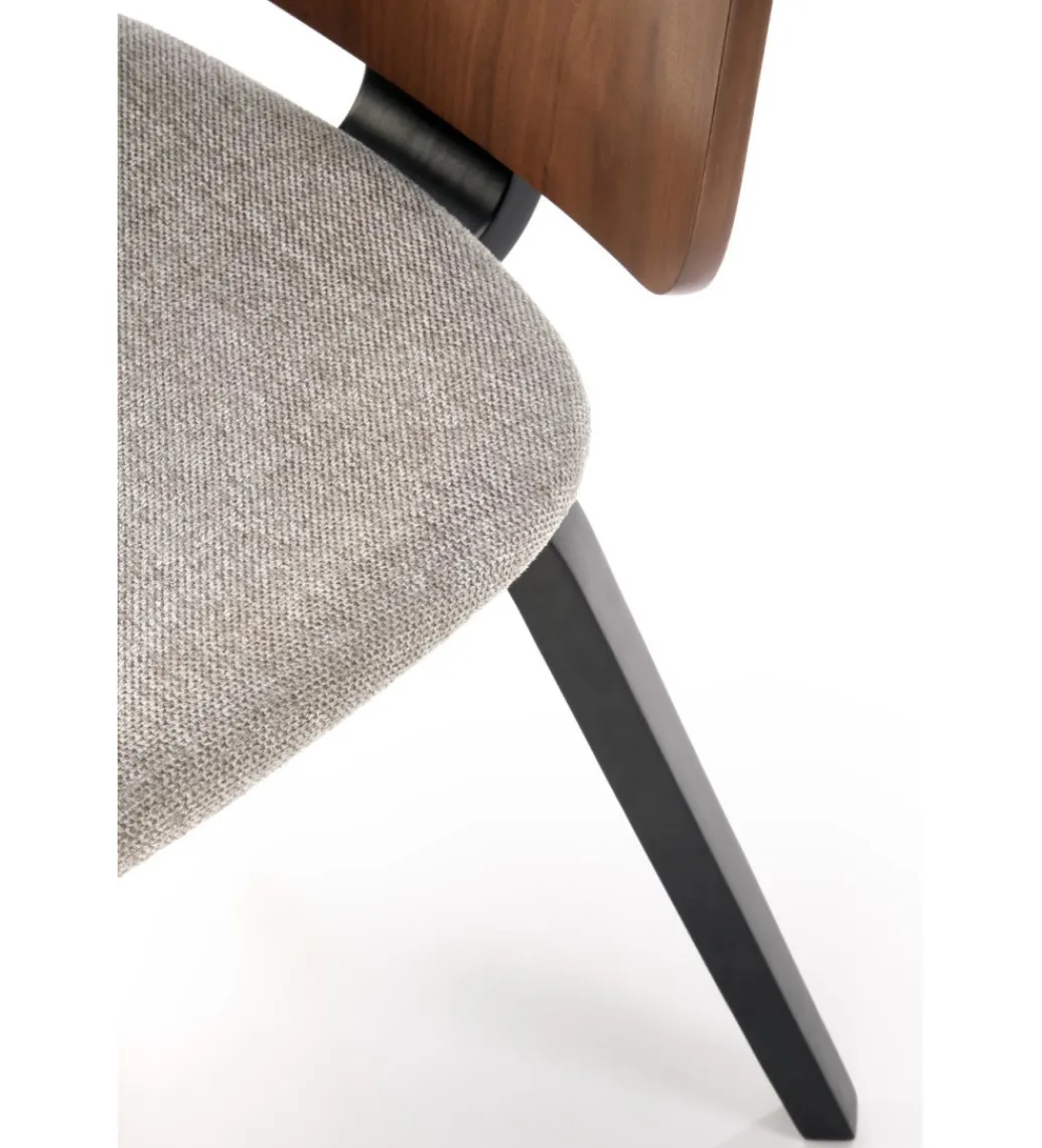 Krzesło K563 77 cm orzechowy popielaty czarny*Halmar New