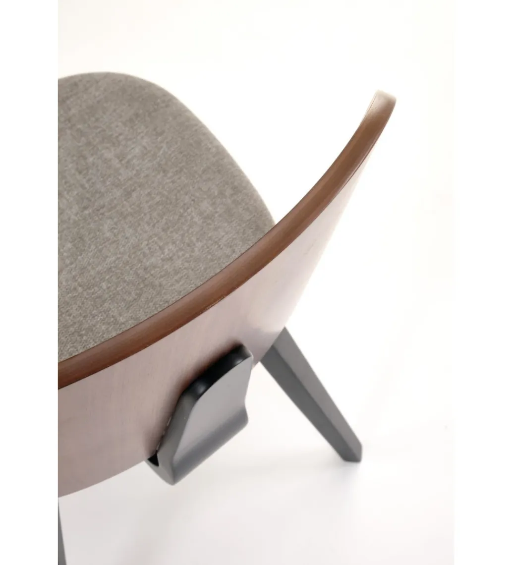 Krzesło K563 77 cm orzechowy popielaty czarny*Halmar New