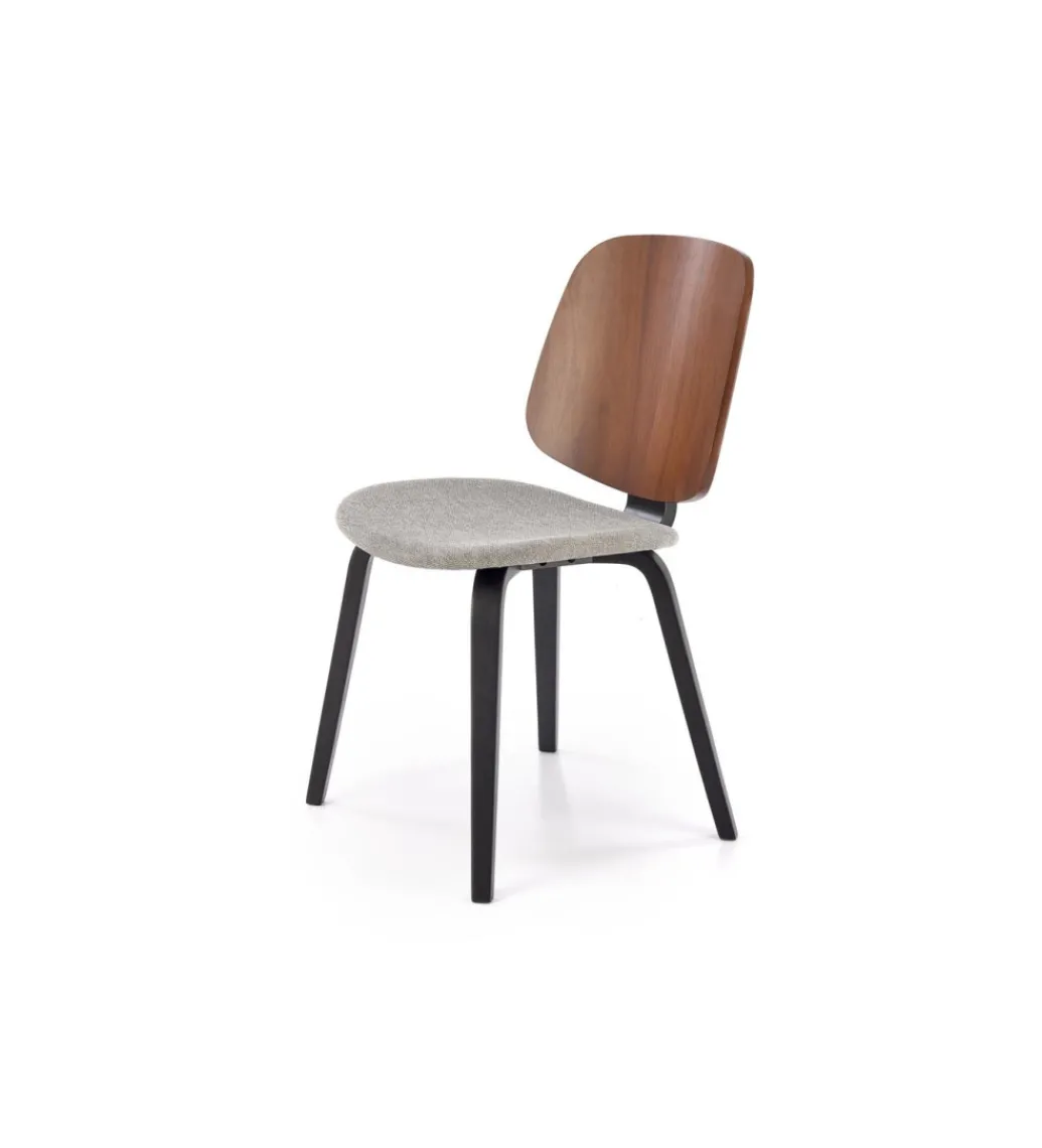 Krzesło K563 77 cm orzechowy popielaty czarny*Halmar New
