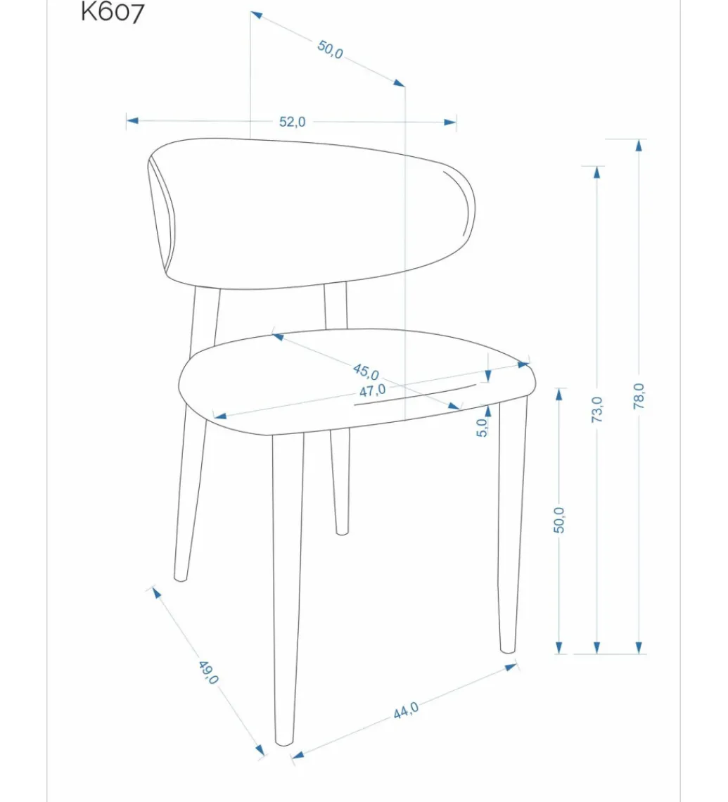 Krzesło K607CS 78 cm beżowe*Halmar