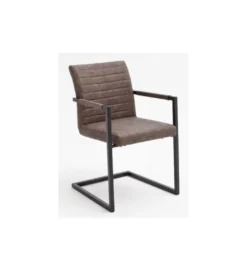 Krzesło KIAN A z podłokietnikami brązowe*MCA Clearance