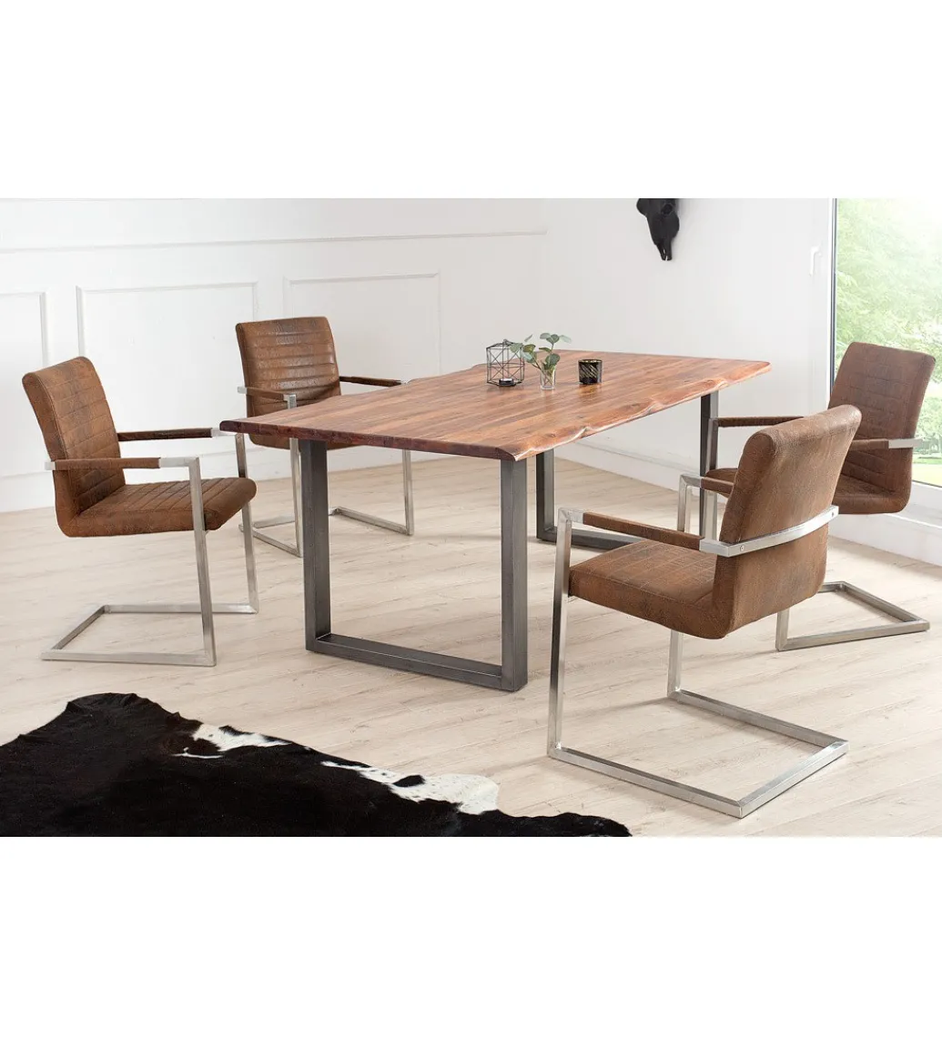 Krzesło Konsolowe Loft antyczny brąz*Invicta Interior Sale