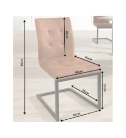 Krzesło Konsolowe Oxford brązowe*Invicta Interior Discount