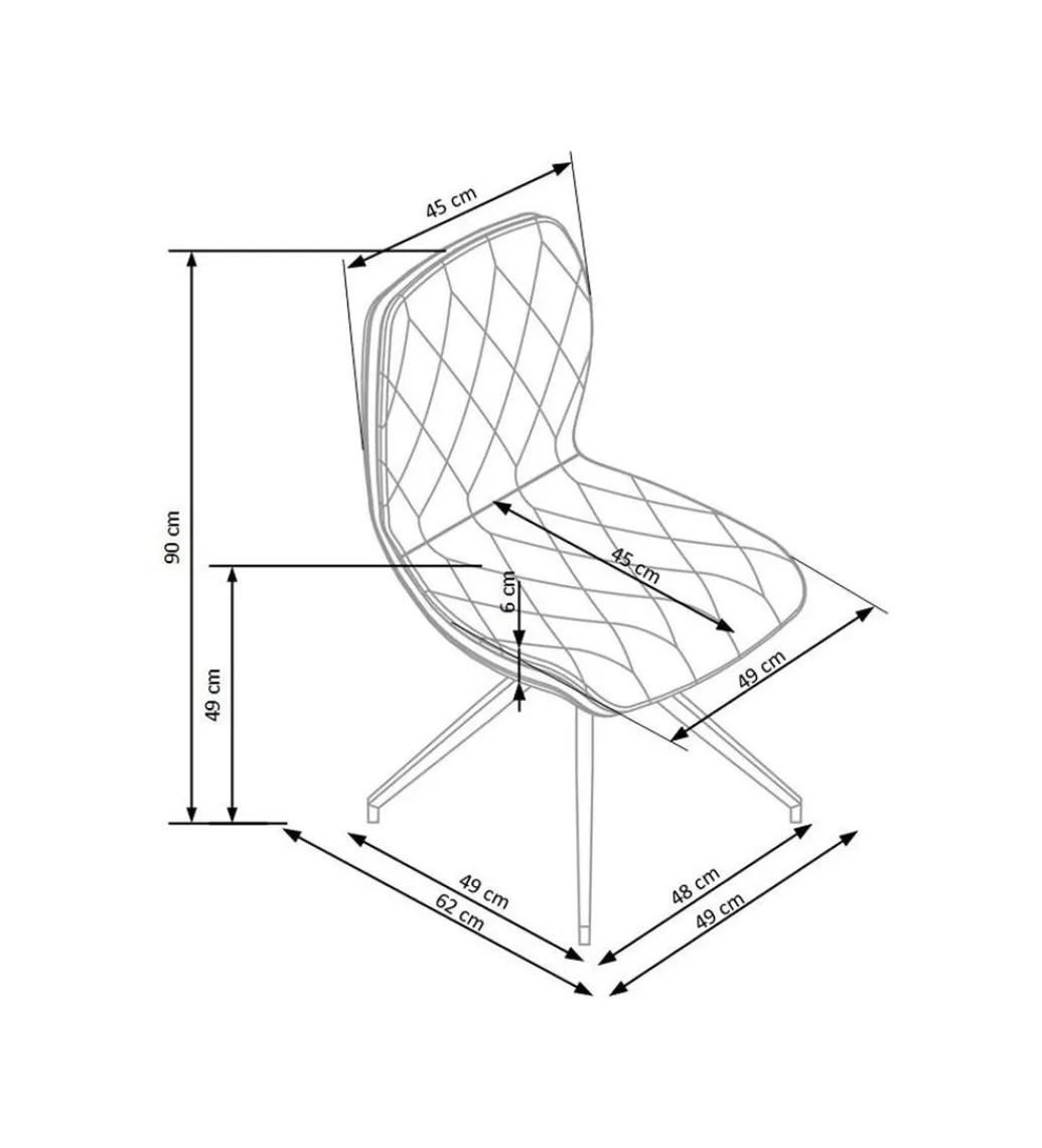 Krzesło Labora Bązowe*Halmar Hot