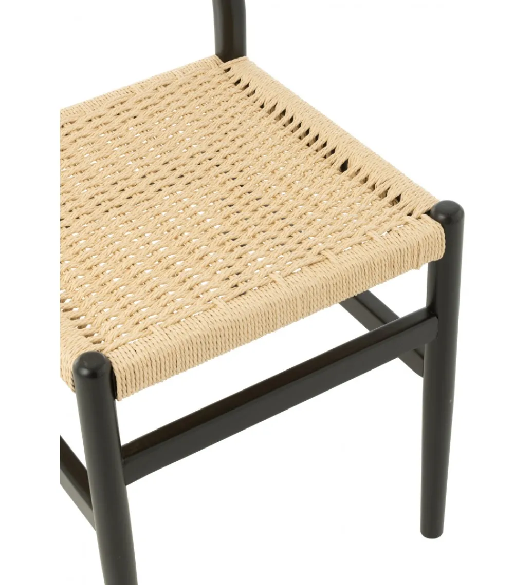 Krzesło LAP 87 cm drewno bukowe czarne*J-Line