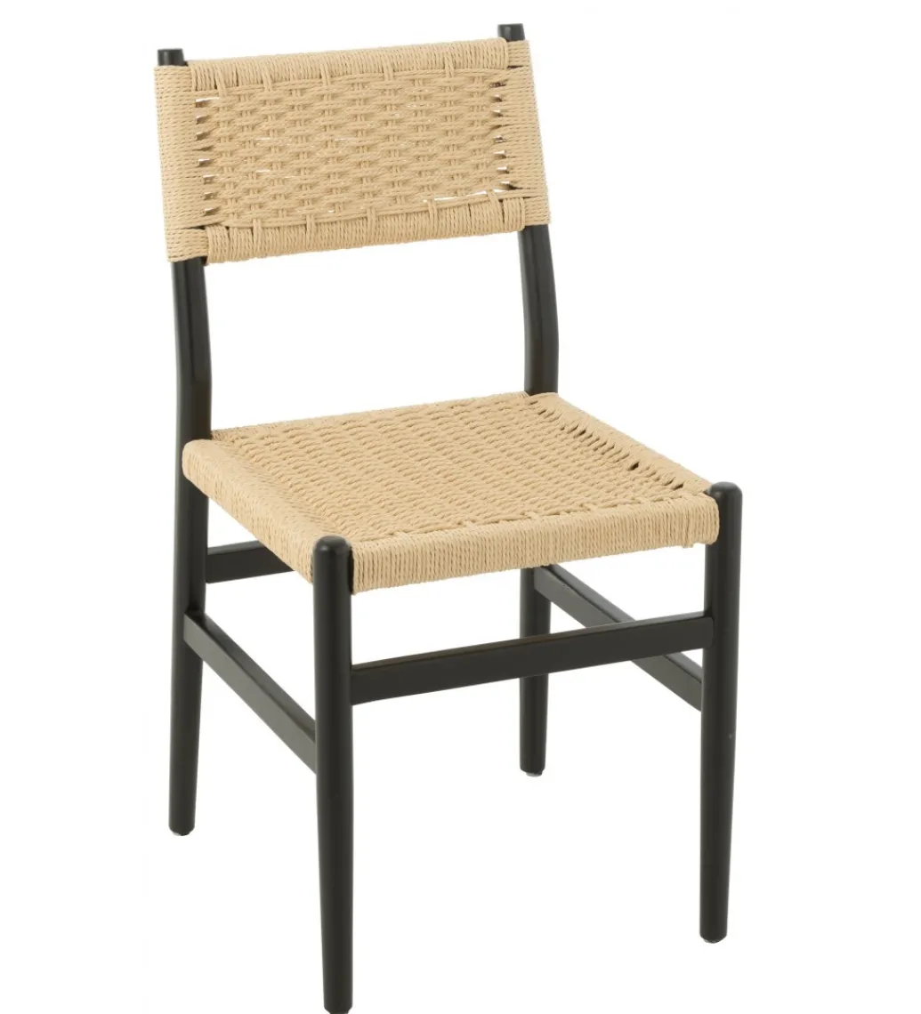 Krzesło LAP 87 cm drewno bukowe czarne*J-Line