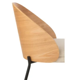 Krzesło LONEPLY 75 cm naturalne beżowe*J-Line Discount
