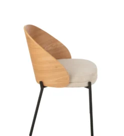 Krzesło LONEPLY 75 cm naturalne beżowe*J-Line Discount
