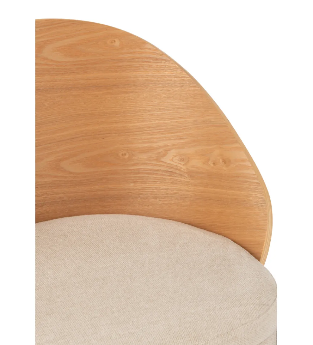 Krzesło LONEPLY 75 cm naturalne beżowe*J-Line Discount