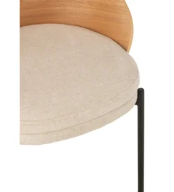 Krzesło LONEPLY 75 cm naturalne beżowe*J-Line Discount