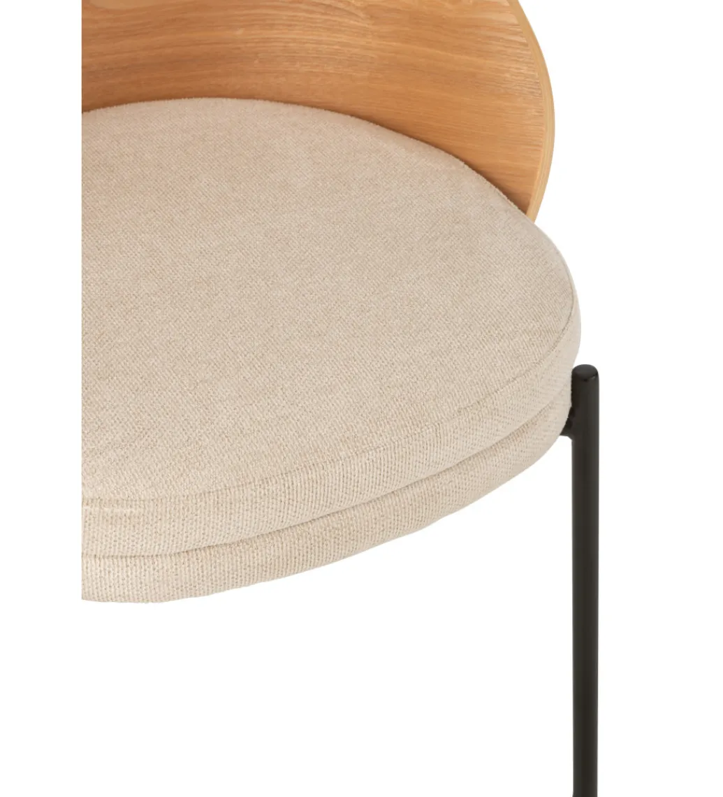 Krzesło LONEPLY 75 cm naturalne beżowe*J-Line Discount