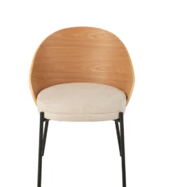 Krzesło LONEPLY 75 cm naturalne beżowe*J-Line Discount