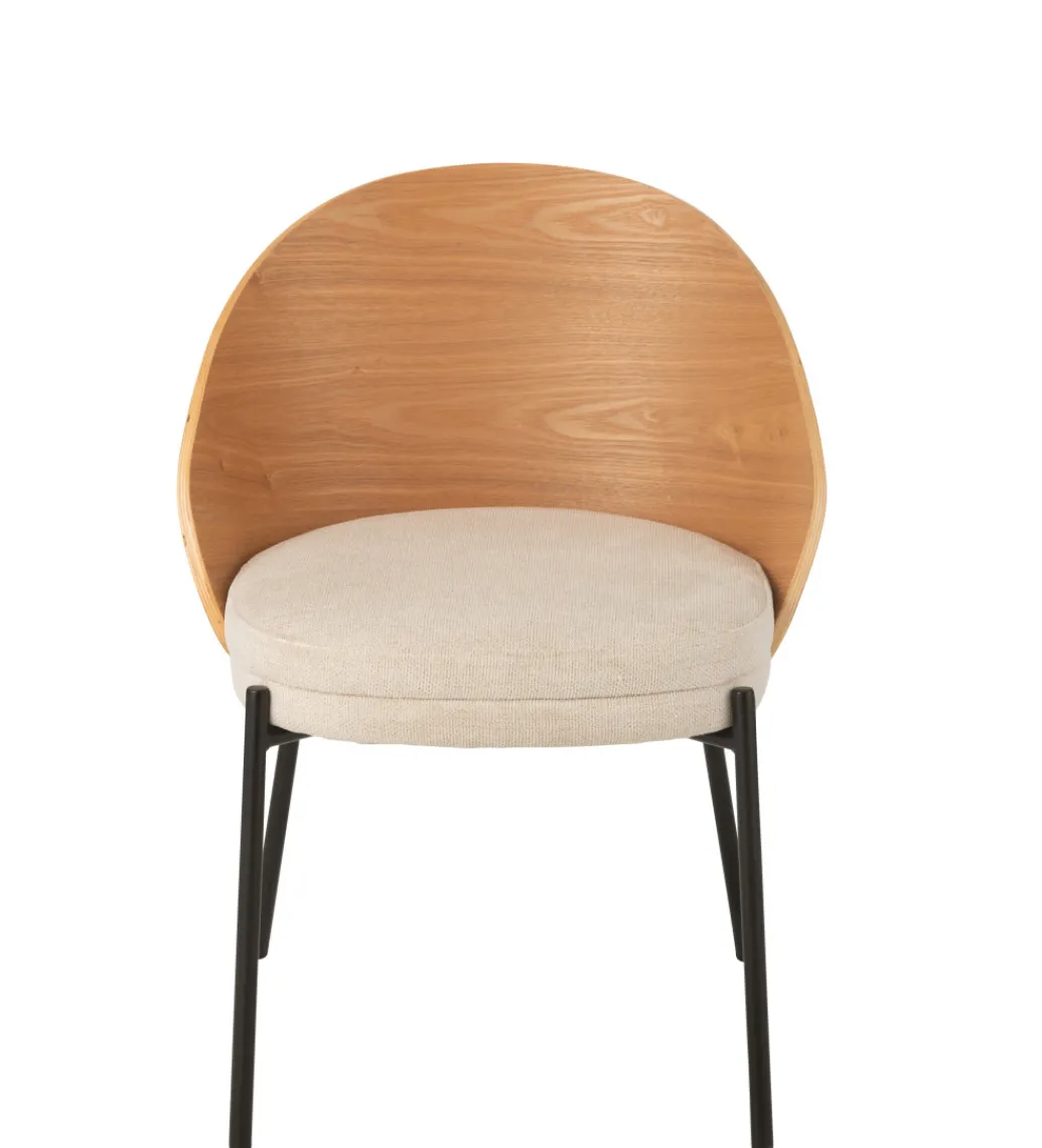 Krzesło LONEPLY 75 cm naturalne beżowe*J-Line Discount