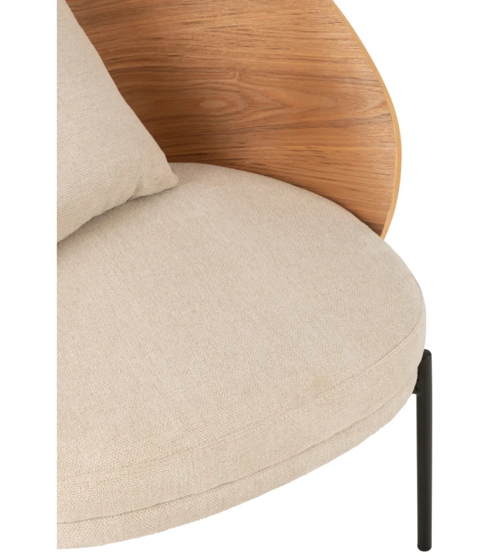 Krzesło LONEPLY 82 cm naturalne beżowe*J-Line Discount