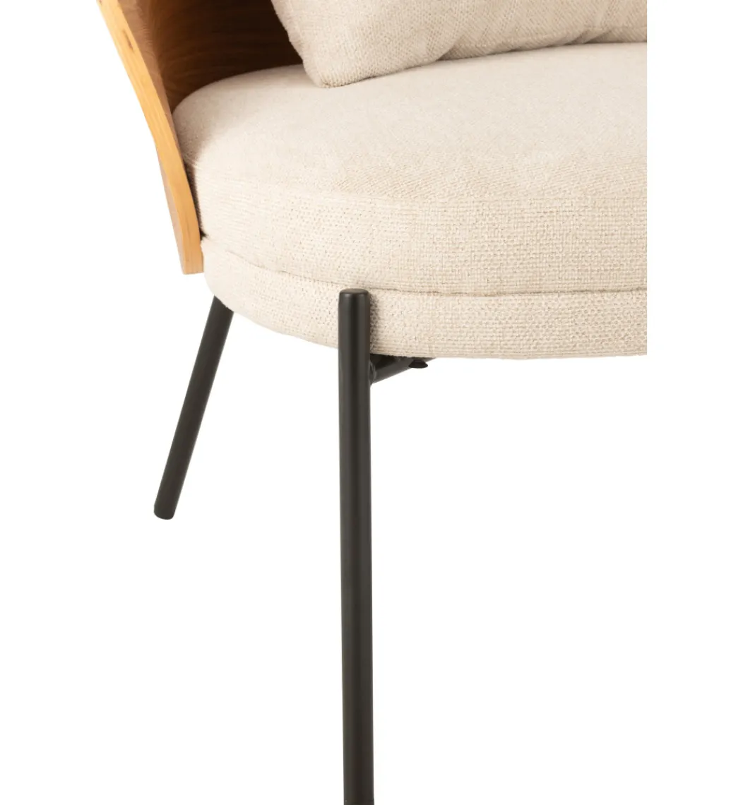 Krzesło LONEPLY 82 cm naturalne beżowe*J-Line Discount