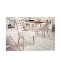 Krzesło LORENA beżowe*Invicta Interior Discount
